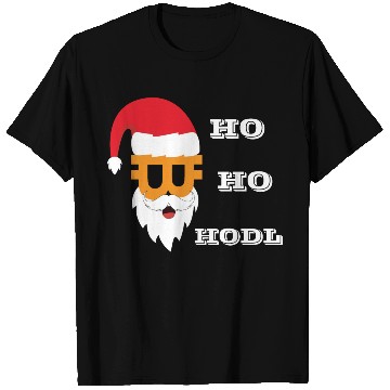 Discover Bitcoin christmas BTC logo Crypto lover Hodl funny T Shirts