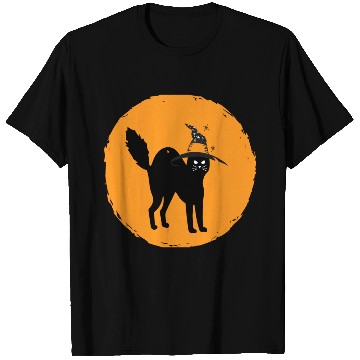 Discover black cat best Halloween scary T Shirts for Women