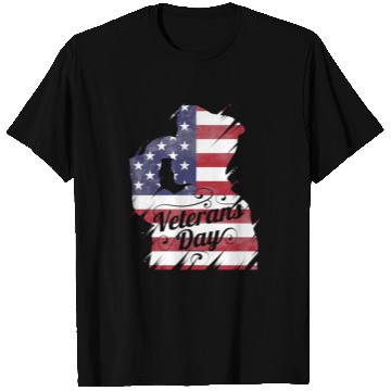 Discover Patriotic Salute US Flag For Veterans Day T Shirts