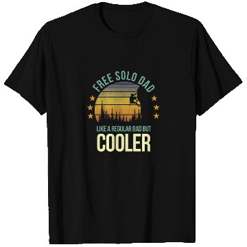 Discover Funny Free Solo Dad Cool Rock Climbing Climber T Shirts