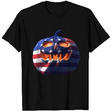 Discover Halloween Pumpkin USA T Shirts