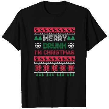 Discover Merry Drunk Im Christmas Wine Lover T Shirts