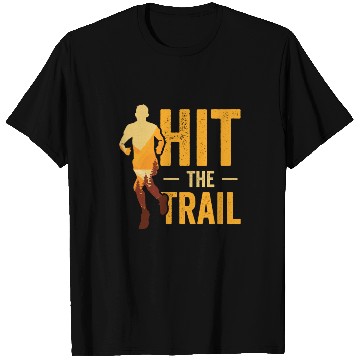 Discover Running in Woods Trail Running Runner Jogging T Shirts