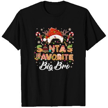 Discover Santa's Favorite Big Brother Cookies T Shirts