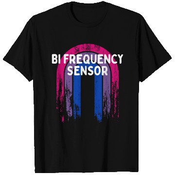 Discover Bi Frequency Sensor Bisexual Pun Bi Pride Joke T Shirts