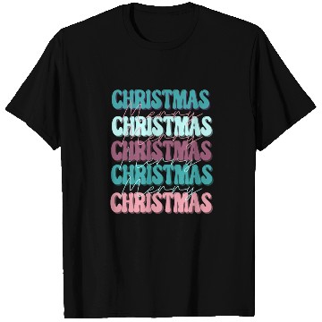 Discover Merry Christmas Groovy Retro Vintage T Shirts