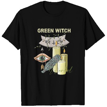 Discover Retro Green Witch World Halloween T Shirts