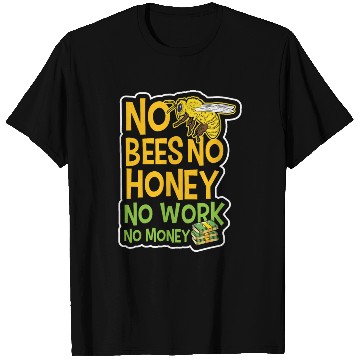 Discover No Bees Honey Beekeeping Birthday Gift T Shirts