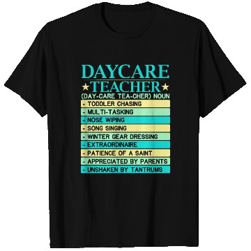 Discover Daycare Teacher Childcare Educator Director T Shirts