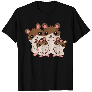 Discover Friendly hamster family kids T Shirts