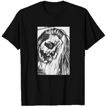 Discover Demonic Girl Black White T Shirts