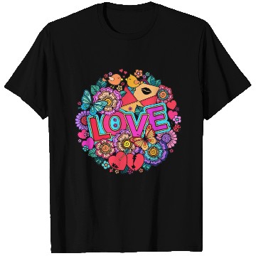 Discover love floral art T Shirts