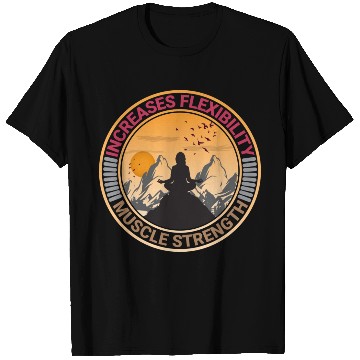 Discover yoga on mountain T Shirts