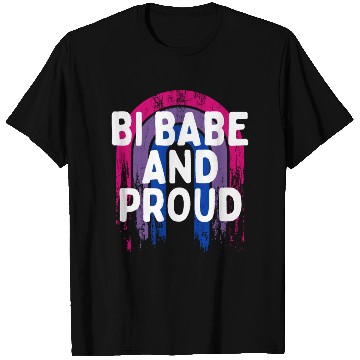 Discover Bi Babe and Proud Bisexual Girlfriend Bi Pride T Shirts