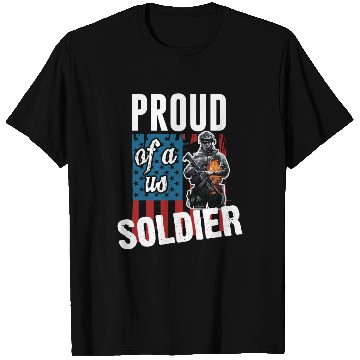 Discover Army - proud of a us soldier T Shirts