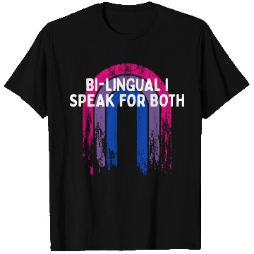 Discover Bi-lingual I Speak for Both Bisexual Pride Month T Shirts