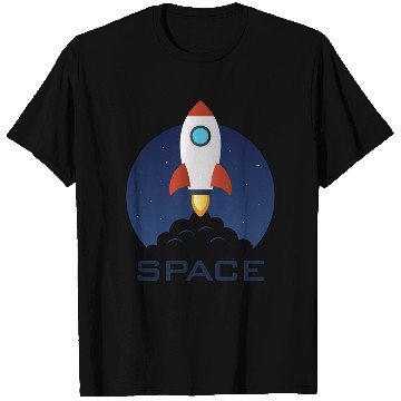 Discover Space rocket T Shirts