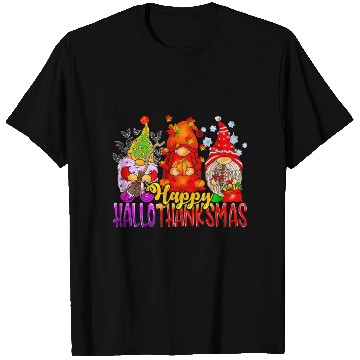 Discover Happy Hallothanksmas Gnomes Lover Halloween T Shirts