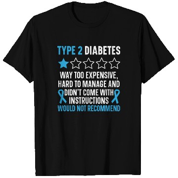 Discover Type 2 Diabetes T2D Warrior Diabetes Awareness T Shirts
