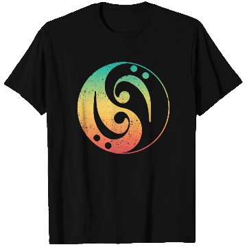 Discover Ying Yang Bass Guitar Player T Shirts