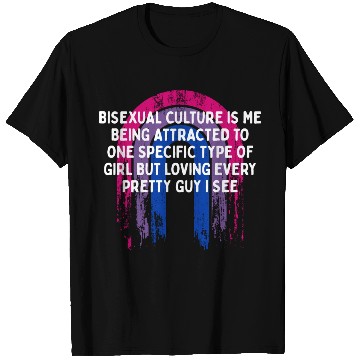 Discover Bisexual is Being Attracted Bi LGBTQ Bi Pride T Shirts