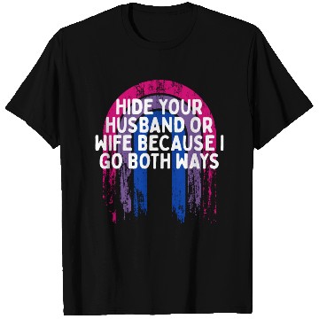 Discover I Go Both Ways Bisexual LGBTQ Bi Pride Sarcastic T Shirts