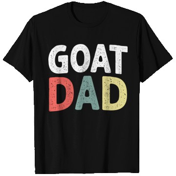 Discover Mens Funny Goat Dad Animal Lover Farmer Fathers T Shirts