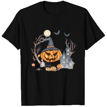 Discover Halloween cute pumpkin pumpkin autumn coffee subli T Shirts