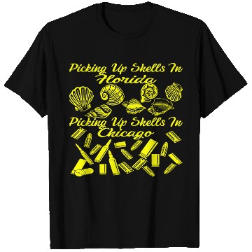 Discover Picking Up Shells In Florida Vs Chicago © T Shirts