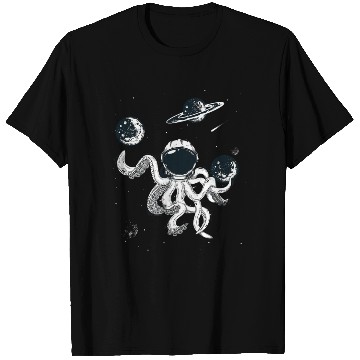Discover Octopus in Helmet T Shirts
