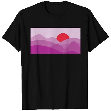 Discover Minimalist Sun Fandango Purple T Shirts