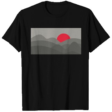 Discover Minimalist Sun Dark Theme T Shirts