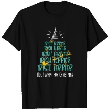 Discover Irish Terrier Christmas Dog breed Christmas Tree T Shirts