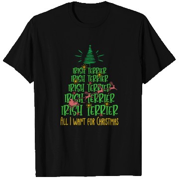 Discover Irish Terrier Christmas Dog breed Christmas Tree T Shirts
