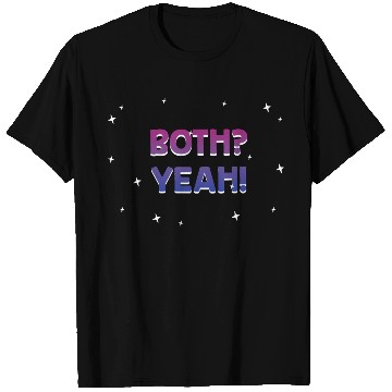 Discover Both Yeah Bisexual LGBTQ Bi Pride Asexual Sayings T Shirts