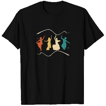 Discover Indian Dance Design for a Bharatanatyam Dancer T Shirts