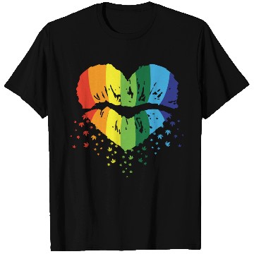 Discover LBGT Flag Gay Pride Human Vintage Rainbow T Shirts