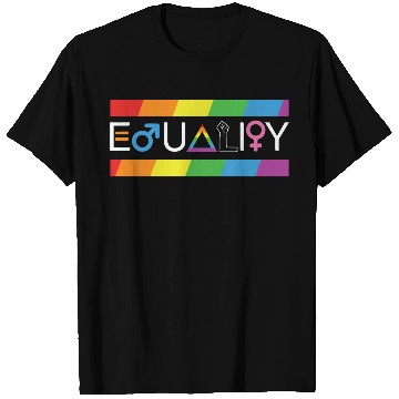 Discover LBGT Flag Gay Pride Human Vintage Rainbow T Shirts