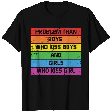 Discover LBGT Flag Gay Pride Human Vintage Rainbow T Shirts