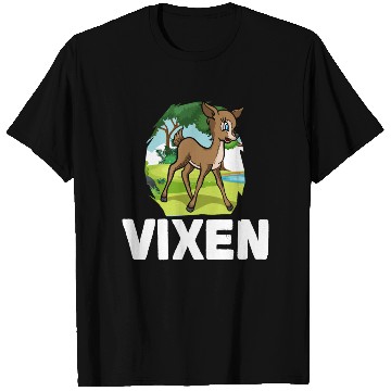 Discover Christmas Santa's Reindeer Lazy Costume Vixen T Shirts
