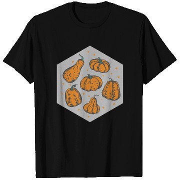 Discover Halloween Theme Cute Pumpkins Hexagon Coffee T Shirts