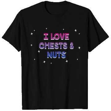 Discover I Love Chests and Nuts Bisexual LGBTQ Bi Pride T Shirts
