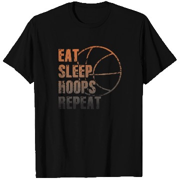 Discover Eat Sleep Hoops Repeat Basketball T Shirts