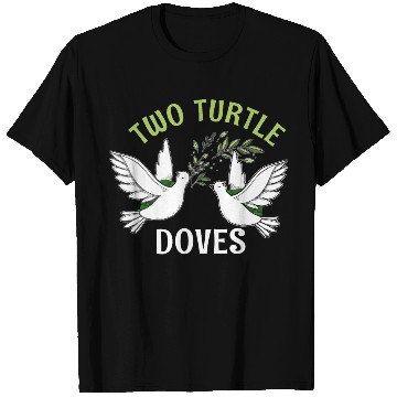 Discover Two Turtle Dove Christmas Cute Birds Awesome T Shirts