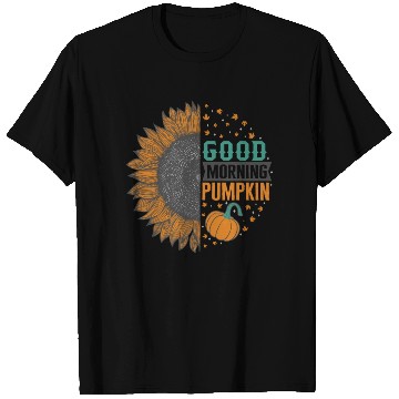 Discover Halloween Theme Good Morning Pumpkin Sunflower T Shirts