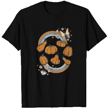 Discover Halloween Theme Cute Pumpkins Rainbow Coffee T Shirts