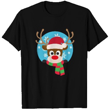 Discover Cute Rudolph Red-Nosed Reindeer Christmas Design T Shirts