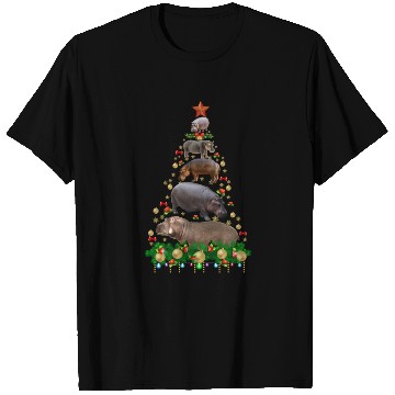 Discover Hippo Christmas Tree T Shirts
