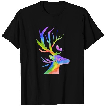 Discover Deer and Butterfly T Shirts
