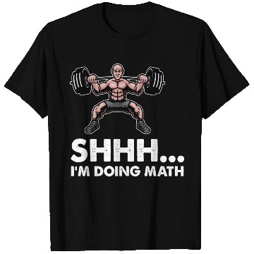 Discover Shhh Im Doing Math Gym Fitness Math Lovers Distres T Shirts
